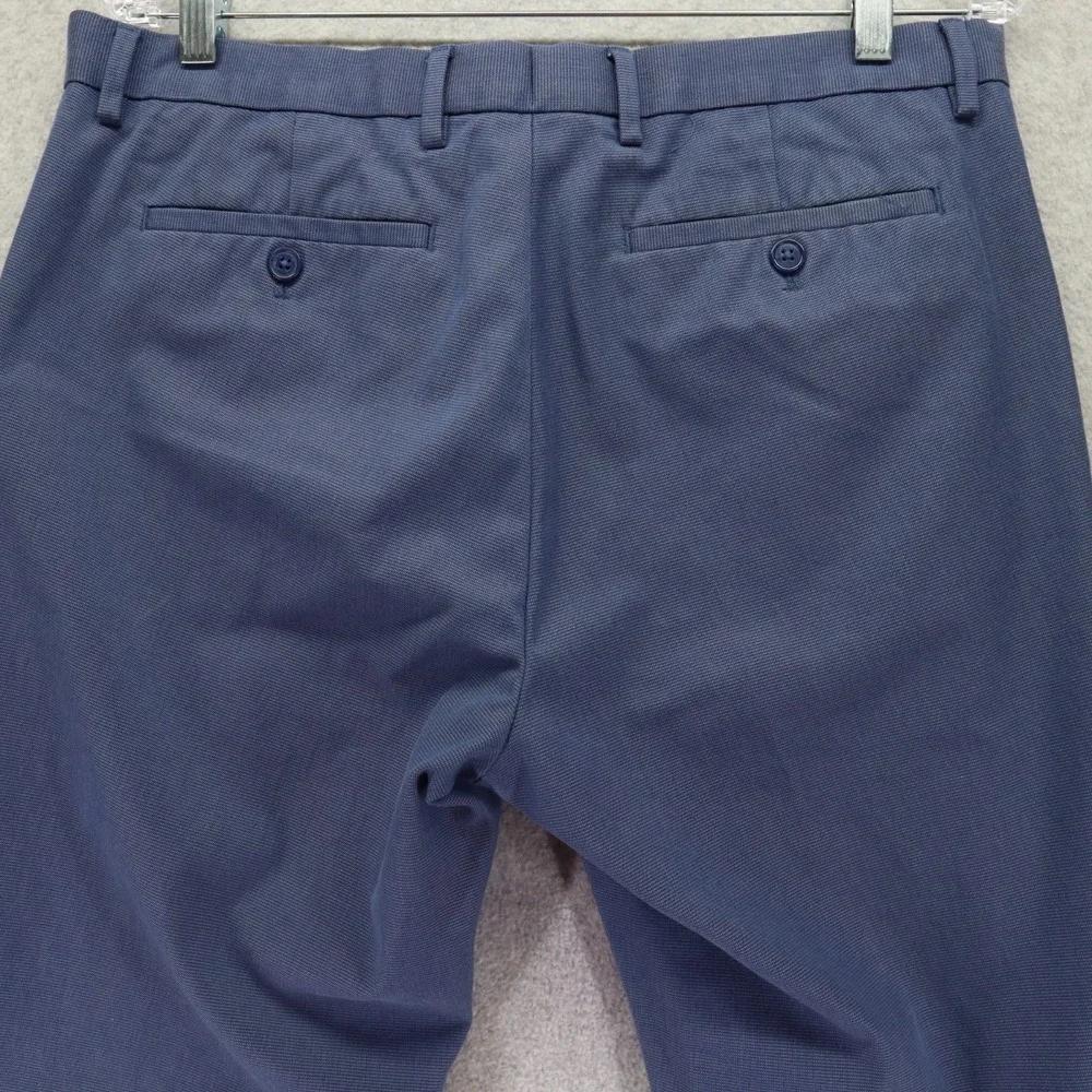 Banana Republic Pants‎ Mens 33x34 Non-Iron Slim Fit Dress Suit Flat Front Blue